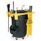 Rubbermaid Commercial Quiet Dolly, 250 Lb Cap, 18-1/4" Dia, 6-5/8"H, 2PK, Black RCP264043BLACT - alternate 3